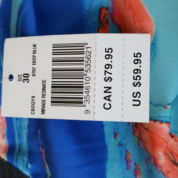 Rip Curl Mirage Resinate stretch board shorts. NWT. Size 30 18 " length - Picture 10 of 10